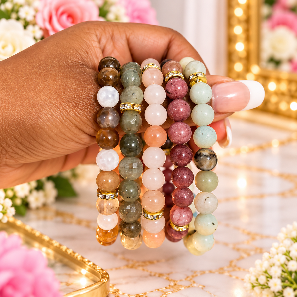 Natural Stone Bracelet Bundle