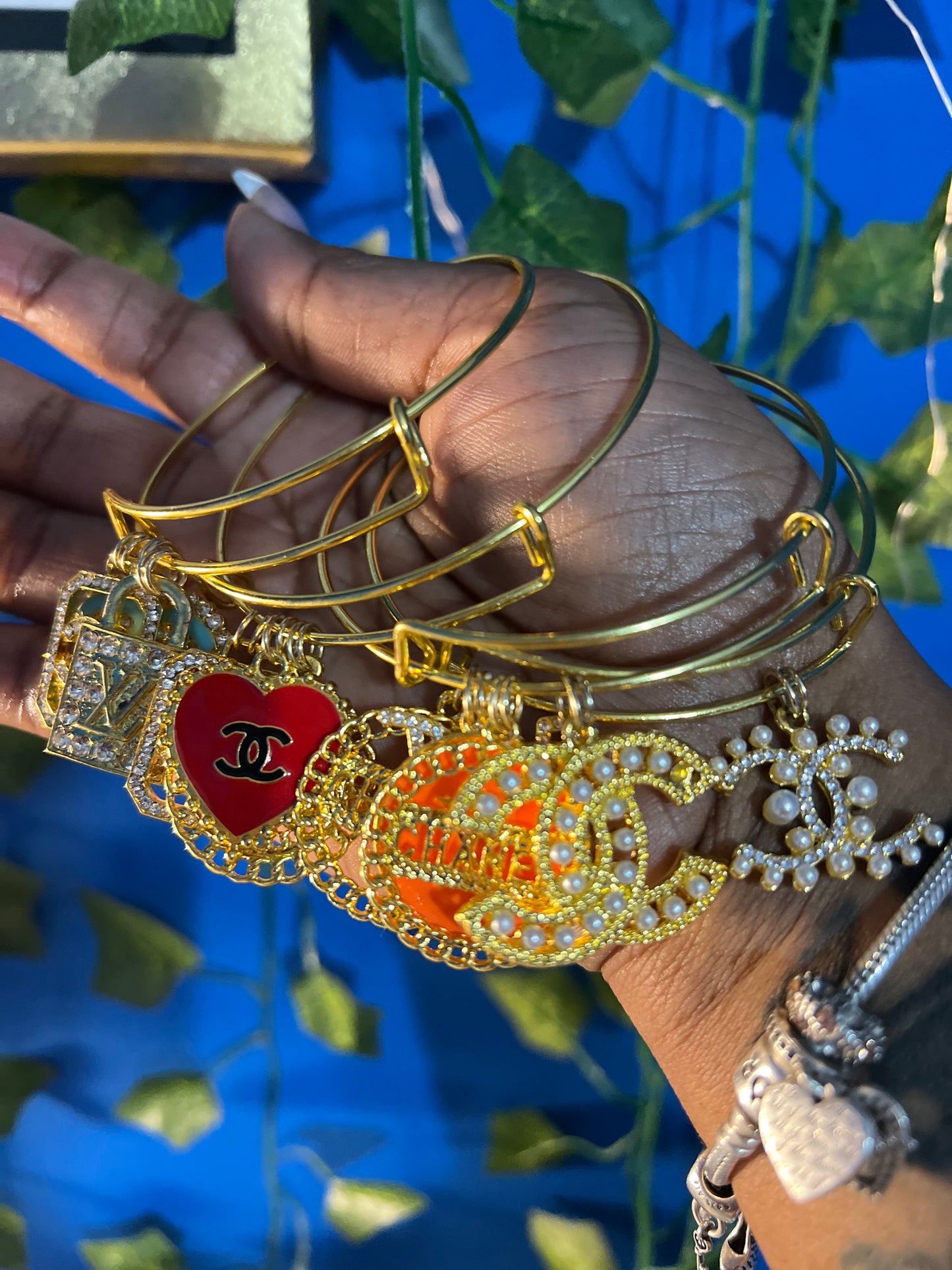 Inspired Gold Bling Bangle