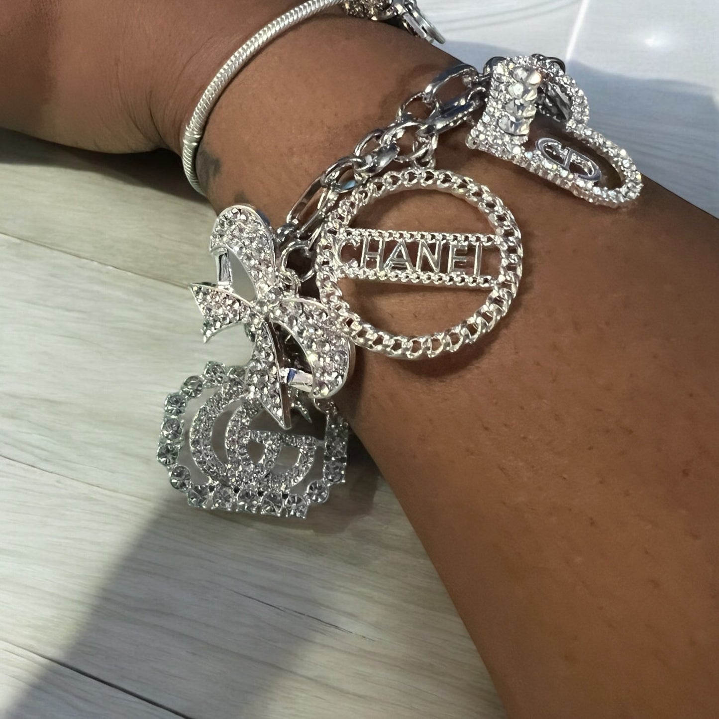 Double Link Charm Bracelet